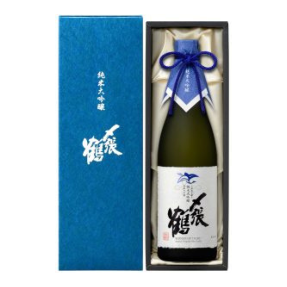 〆張鶴 純米大吟醸 BLUE LABEL 袋取り雫酒 | Sakenomy - 日本酒を知り